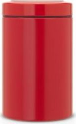 Brabantia 1.4L Window Lid Canister in Passion Red