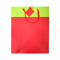 Gift Bag Paper Green red Jumbo