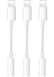 Apple Mfi Certified 3 Pack Iphone Headphone Adapter Lightning To 3.5 Mm Headphone Jack Converter Dongle Compatible With Iphone 11 11 Pro xr xs MAX X 8 7 Support All