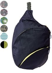 Slope Sling Backpack For Women With 13 Inch Laptop Pocket Kids Cross Body Bag Pocket One Shoulder Strap Daypack - Apple Black