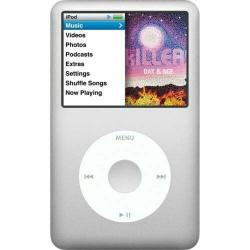 Music Player Ipod Classic 7TH Generation 160GB Silver Packaged In Plain White Box