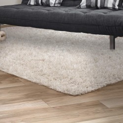 Polyester Shaggy Carpet In White