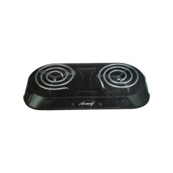 Stove Electric - Double 2PLATE - CL-007 Black