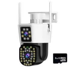 44LED Night Vision Dual View HD Wireless Network Security Camera & 8GB Card