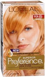 L'oreal Superior Preference - 9GR Light Reddish Blonde Warmer 1 Each Pack Of 4