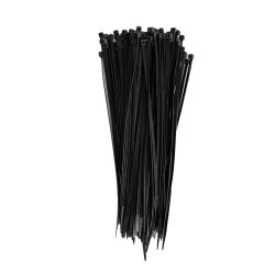 Cable Tie Black 400MM X 7.6MM Pack Of 100
