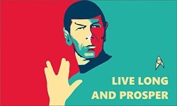 Star Trek Flag Spock Live Long And Prosper Long Lasting Flag Landscape 5X3 Ft 150X90 Cm