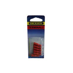 - Terminal - Red - Female - Bullet - 4MM - 6 CARD