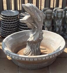 Dolphin Water Feature - Solid Concrete