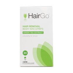 Hair Go Wax Strips Green Tea 24 Pack