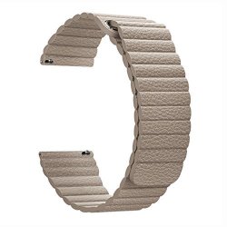 Leather Loop Band For Samsung S3 Frontier & Classic Watch - Beige