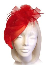 The Red Hat Society Shop By Luke Song All-season Crin Fascinator - Red CF46