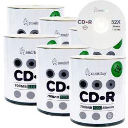 Smart Buy Logo Cd-r 100 Pack 700MB 52X Blank Data Recordable Discs 100 Disc 100PK