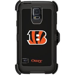 Otterbox Samsung Galaxy S5 Carrying Case - Retail Packaging - Nfl Bengals Black With Cincinnati Bengals Nfl Logo
