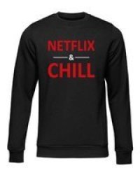 JuiceBubble Netflix And Chill Black Sweater