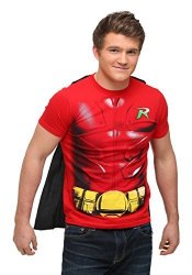 Batman Robin Mens Red Cape Tee XL