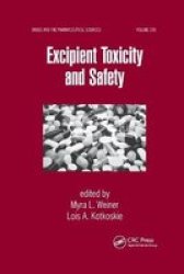 Excipient Toxicity And Safety Paperback