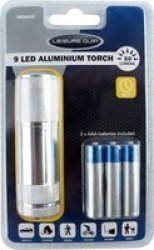 Leisure Quip 9 LED Aluminium Torch 30 Lumens Silver