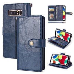 Galaxy Note 8 Samsung Galaxy Note 8 Samsung Galaxy Note 8 2017 Case Wallet Case Ankoe Vintage Leather Folio Flop Secure Fit Magnetic Closure