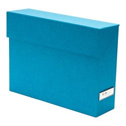 Bigso Lovisa File Storage Box With 12 Files Turquoise