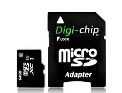 Digi-chip 64GB Class 10 Micro-sd Memory Card For Samsung Galaxy Note 3 - 10.1 2014 Edition SM-P600 SM-P601 3G SM-P605 3G+LTE Note 3 N9000