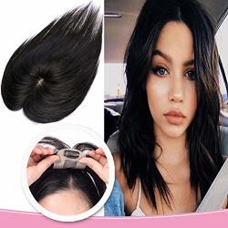 10 Human Hair Toppers For Women Thin Clip In On Top Hairpiece Silk