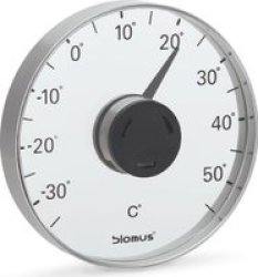 Thermometer For Window Stainless-steel Matte Grado