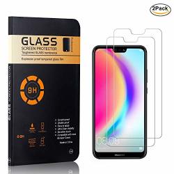 The Grafu Huawei P20 Lite Screen Protector Tempered Glass Bubble Free 9H Scratch Resistant Screen Protector Film For Huawei P20 Lite 2 Pack