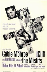The Misfits Poster Movie B 11X17 Clark Gable Marilyn Monroe Montgomery Clift Thelma Ritter
