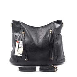 BlackBerry Blackcherry Front Zip Side Pocket Detail Shoulder Bag