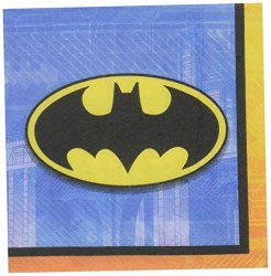Batman Birthday Party Beverage Napkins Tableware 16 Pieces Made From Paper By Amscan