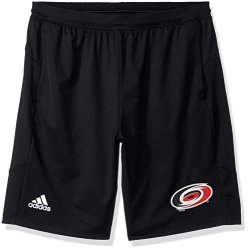 Adidas Nhl Carolina Hurricanes Leg Whip 10" Knit Shorts Black Large