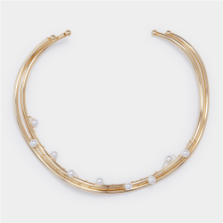 Double Bar Pearl Necklace