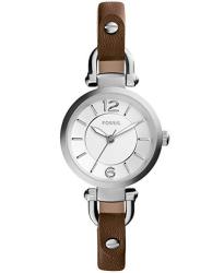 Women's Fossil Georgia MINI Stainless Steel And Leather Casual Quartz Watch