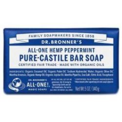 Pure Castile Soap Bar Peppermint 140G