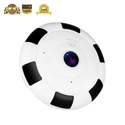 Camera 360 Degree Panoramic Fisheye Camera 3D Wireless Wifi Security Camera Outdoor Super Wide Angle Support Ir Night Motion Detection Keep Home Safe Xsmall