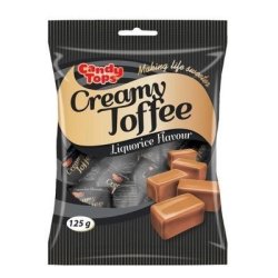 Candy. Creamy Toffee Liquorice Flavour 125G