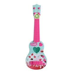 Uaznegozio Kids Toy Guitar Beginner Baby Kids Cute Guitar Rhyme Developmental Musical Instrument Educational Toy Ukulele 4-6 Years
