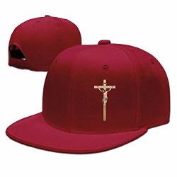 Unisex Adjustable Flat-brim Hat Baseball Cap Dad Hat Baseball Hat - Christian Jesus Cross