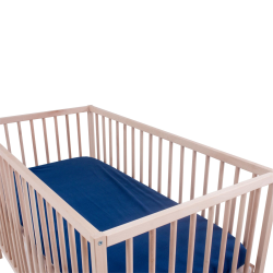 Xoxo Baby Denim Blue Fitted Sheet Standard