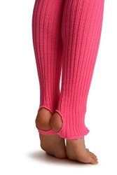 Persian Rose Pink Stirrup Dance ballet Leg Warmers - Pink Leg Warmers