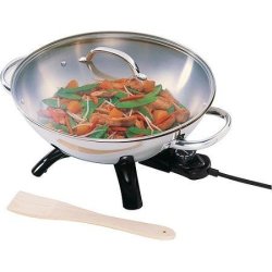 Winco WKCS-14, 13.75-Inch Wok Cover, Stainless Steel