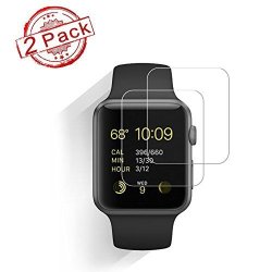 2-PACK Apple Watch 42MM Smart Watch Screen Protector Hoperain 9H Hardness Anti-scratch Anti-fingerprint Bubble Free Easy Installation Screen Protector For Apple Watch Series And Series