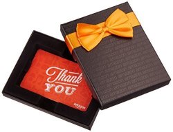 Amazon.com Gift Card In A Black Gift Box Thank You Icons Card Design