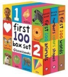 First 100 Board Book Box Set 3 Books Multiple Copy Pack