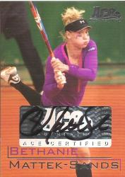 Bethanie Sands - Ace Authentic 2011 - Certified "autograph" Card