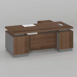 Gof Furniture - Cruze Office Desk Walnut