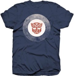 Transformers Target Logo Mens Blue T-Shirt Xx-large