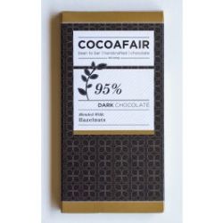 CocoaFair Cocofair 95% Dark Chocolate With Hazelnuts 100G
