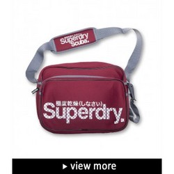 SuperDry Scuba Bag Burgundy